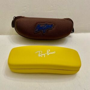 Two Sunglasses Cases- Ray Ban and Maui Jim